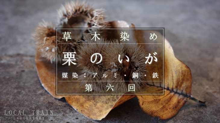 栗のいがでの草木染めにおけるアルミ・銅・鉄媒染による比較結果